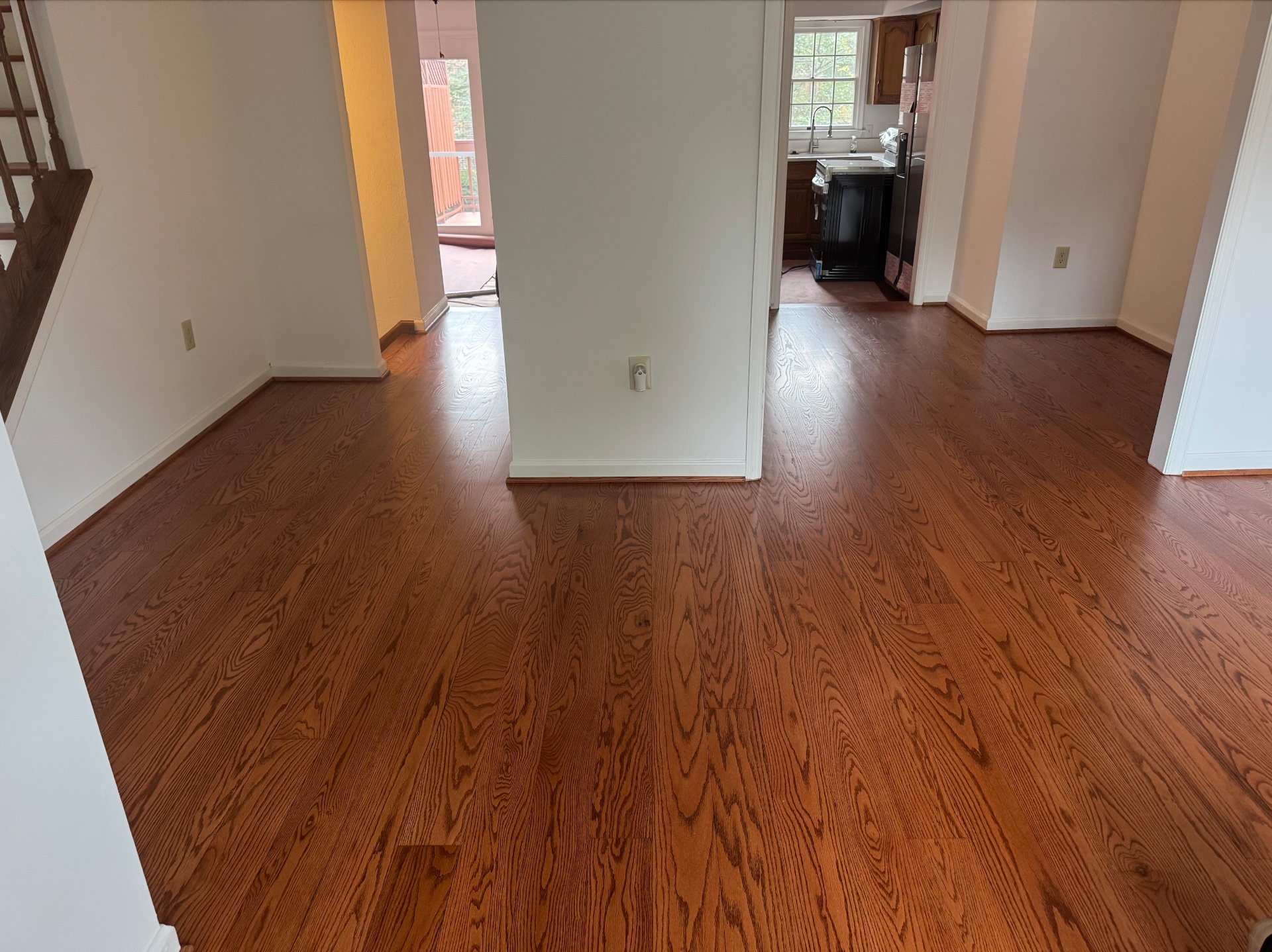 New floors color-matched to existing hardwood