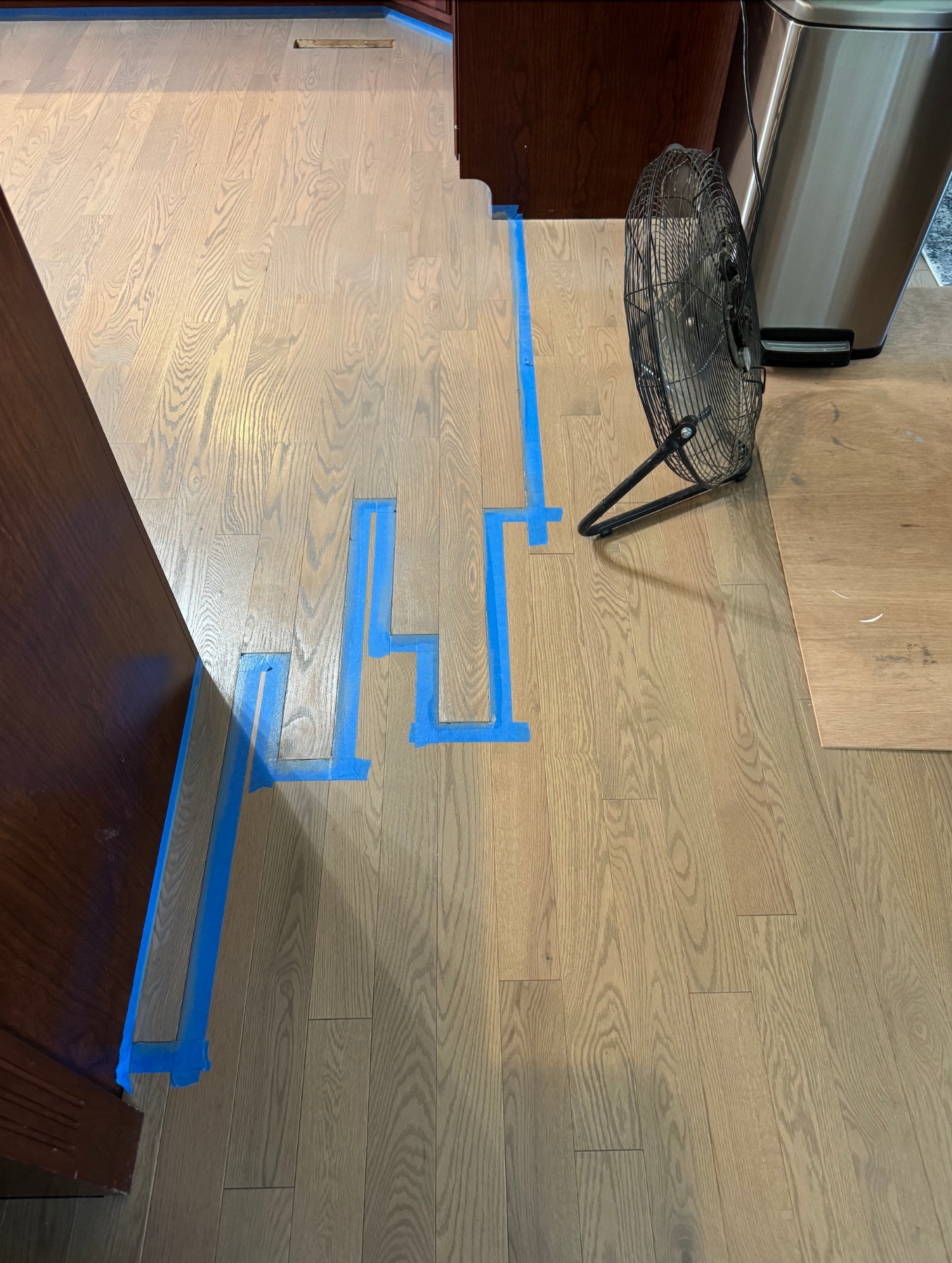 Seamless board repair & weave-in